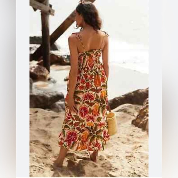 Farm Rio jungle cover up beaded tassels size small - Picture 2 of 7